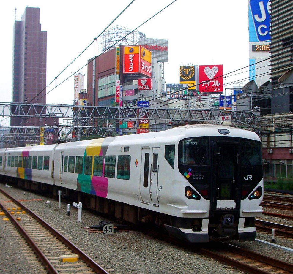 JR E257 at Shinjuku station by Dotaku