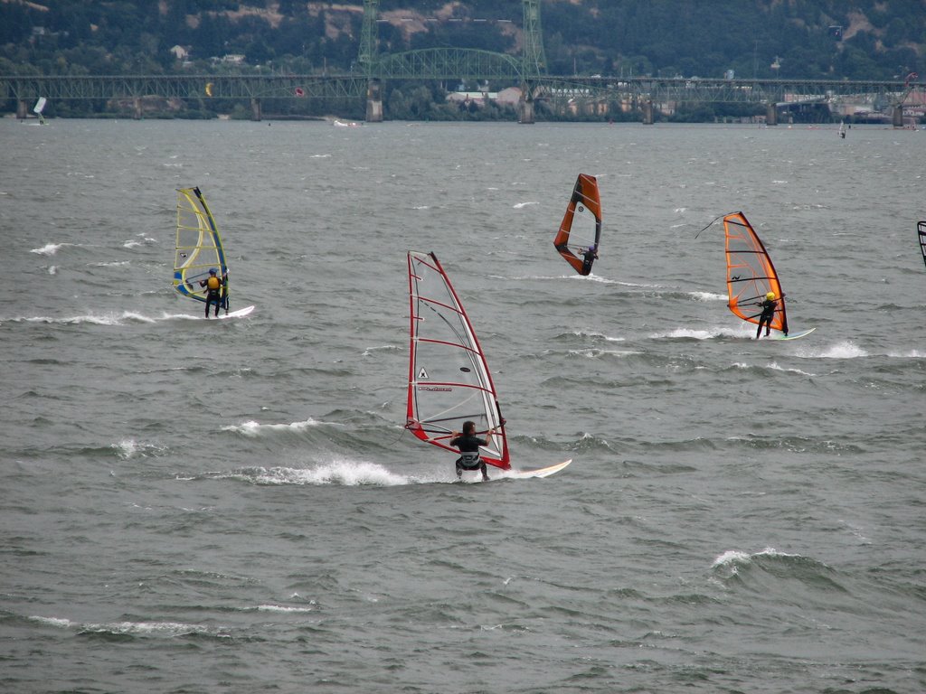 Windsurfing on the Columbia River by Daniel Kaynor