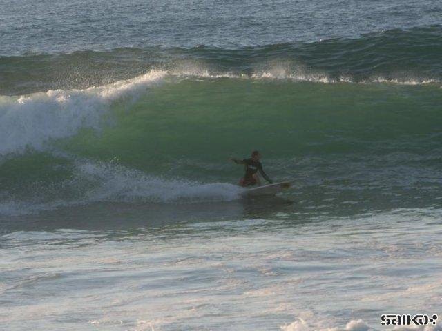 Danny surfing nice lefthander by SAIKO expeditions