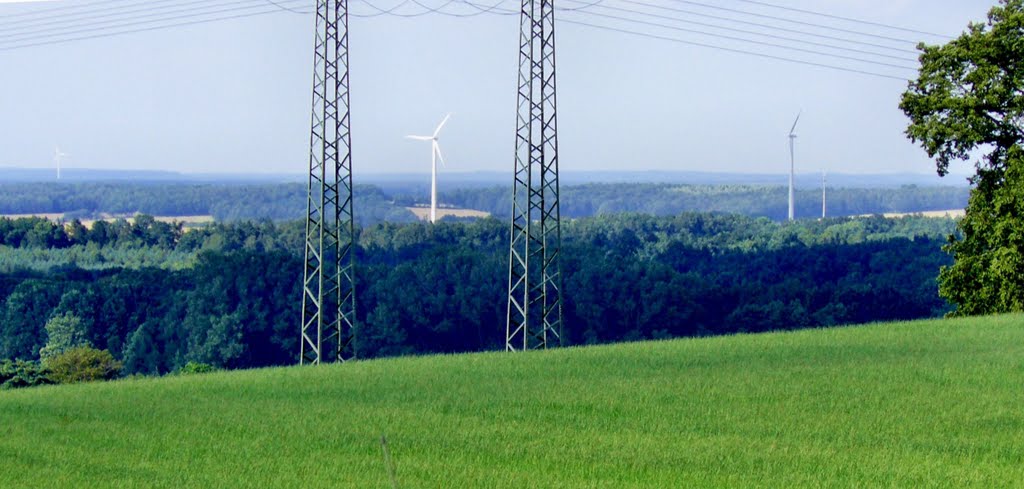 Gefesselte Energie-Blick von Burkau nach Hoyerswerda by Jürgenhölzel