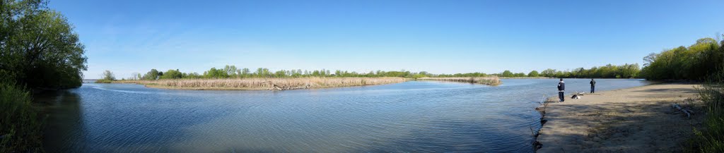 Fishing at Duffins Bay, Ajax, ON, Canada by Auggie