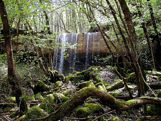 The lower waterfall on Pasjak (photo: Jasmina Pogacnik) by Vid Pogačnik