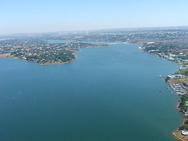 Vista do Lago Paranoa (aérea) by Kleber Santos