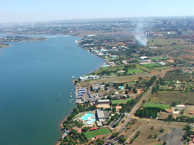 Vista do Lago Paranoa (aérea) by Kleber Santos