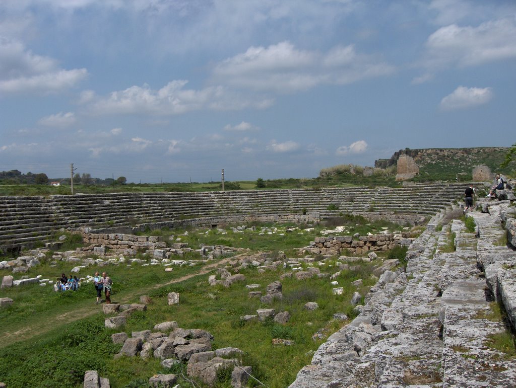 ancient stadium of perge by framant