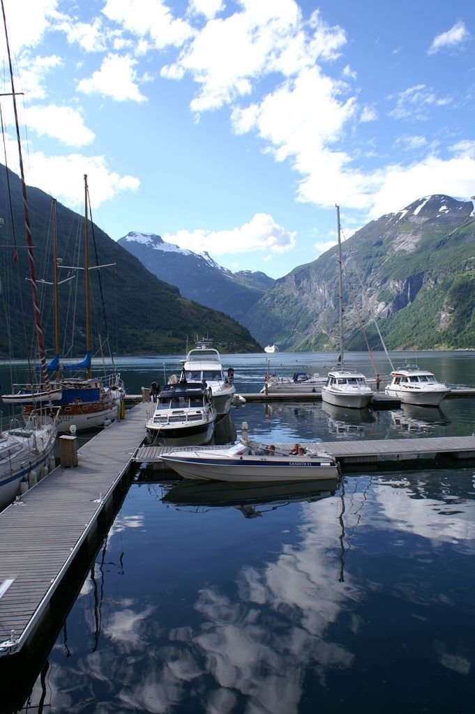 Harbour Geiranger, Norway by Peter van de Haar