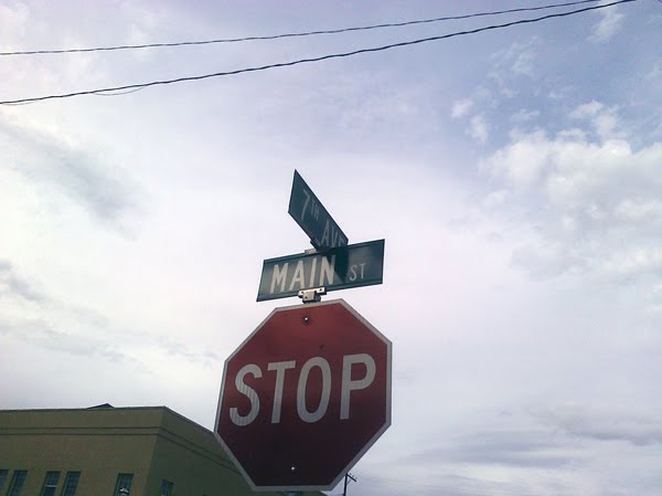 Stop Sign at 7th and Main by Lobsel-Vith