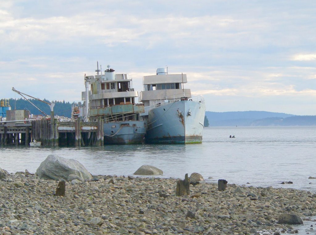 Two ships being restored. This is "Before". by Jeff Pranger