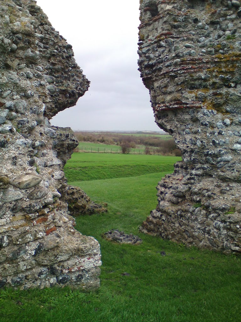 Rolling Pastureland from Richborough Roman Fort by Christopher Strickland