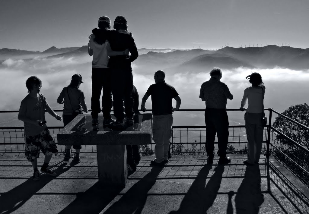 Basque country early morning lookout by David Ian Wilson