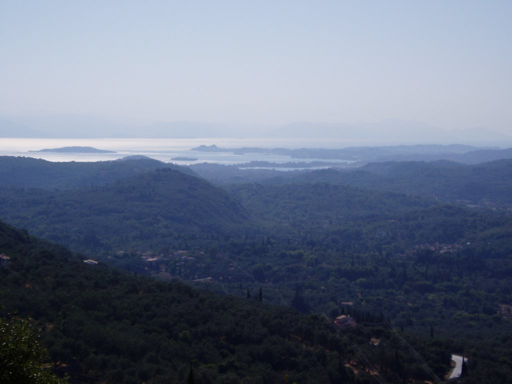 View from a mountain near Ano korakiana by chrisymac76