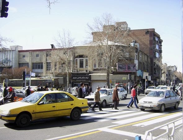 Ferdosi+Jomhuri, south west view فردوسی+جمهوری by Tehrani