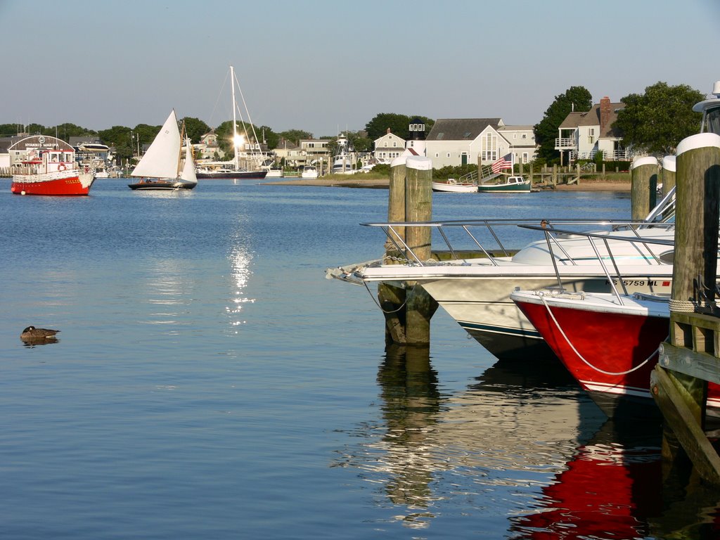 Hyannis Harbor Boats by Pete Scotti