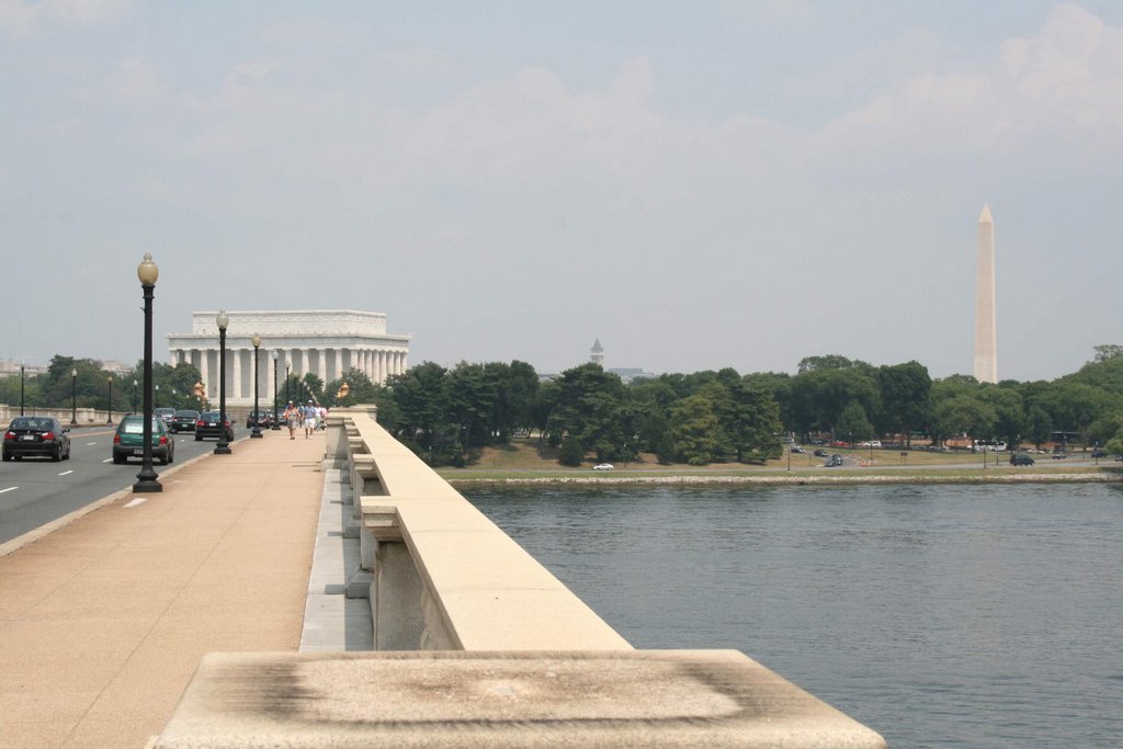 Lincoln Memorial dall'Arlington Memorial Bridge by cefalonia6