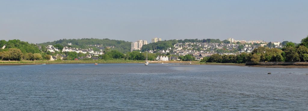 South Quimper from Odet river by BritPlom