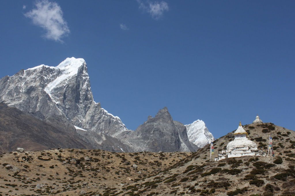 Big chorten near Pangboche by Sergey Ilyukhin