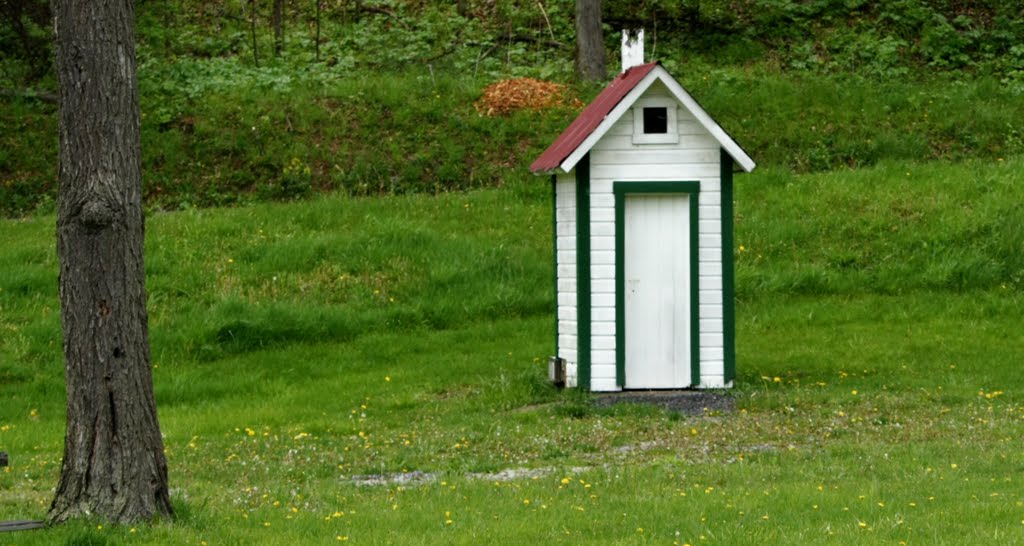 Jordan School Outhouse by Roger Boardley