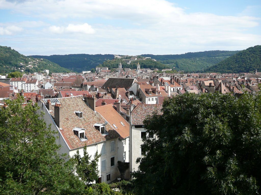 Vieille ville de Besançon vue du Fort Griffon by Momox de Morteau