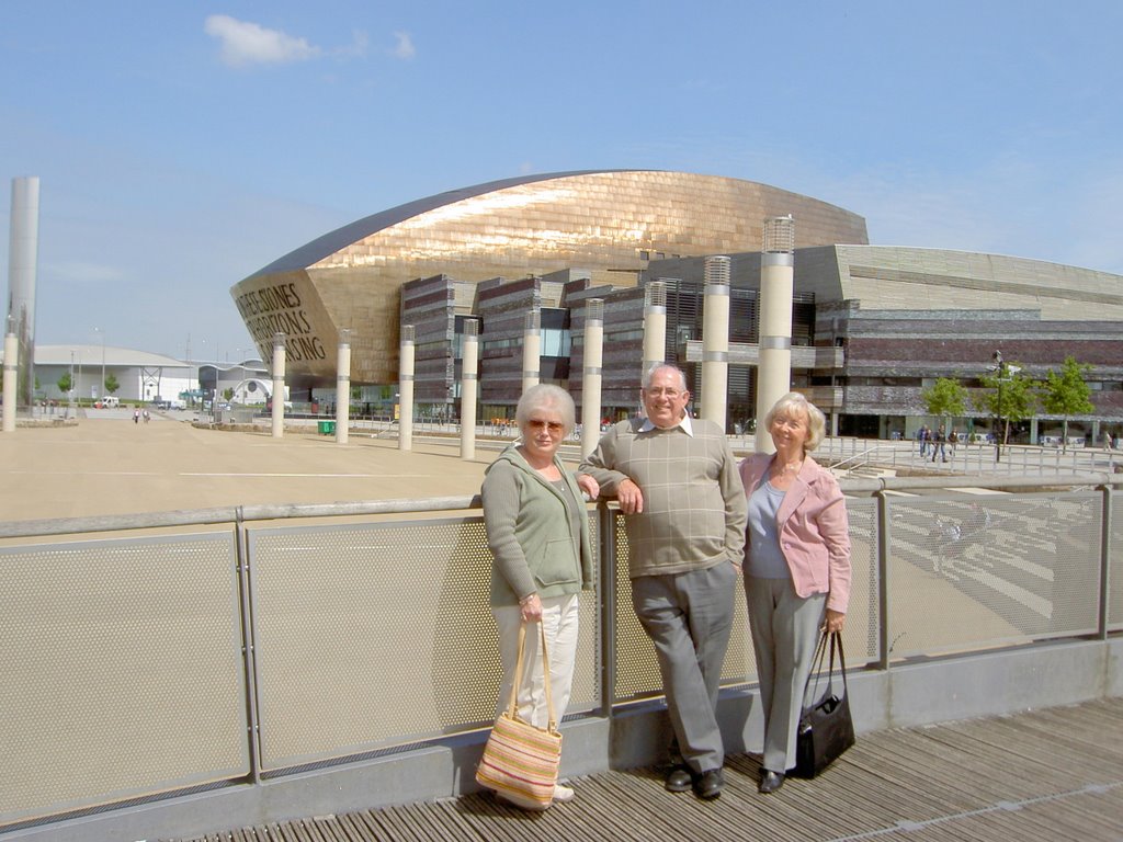 Val,John & Joan at the bay by Wally Haines