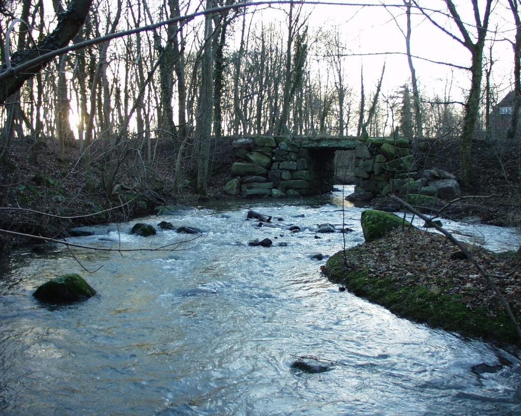 Gyldenså - Old bridge at gyldensgaard (Bornholm) by Preben Kristensen