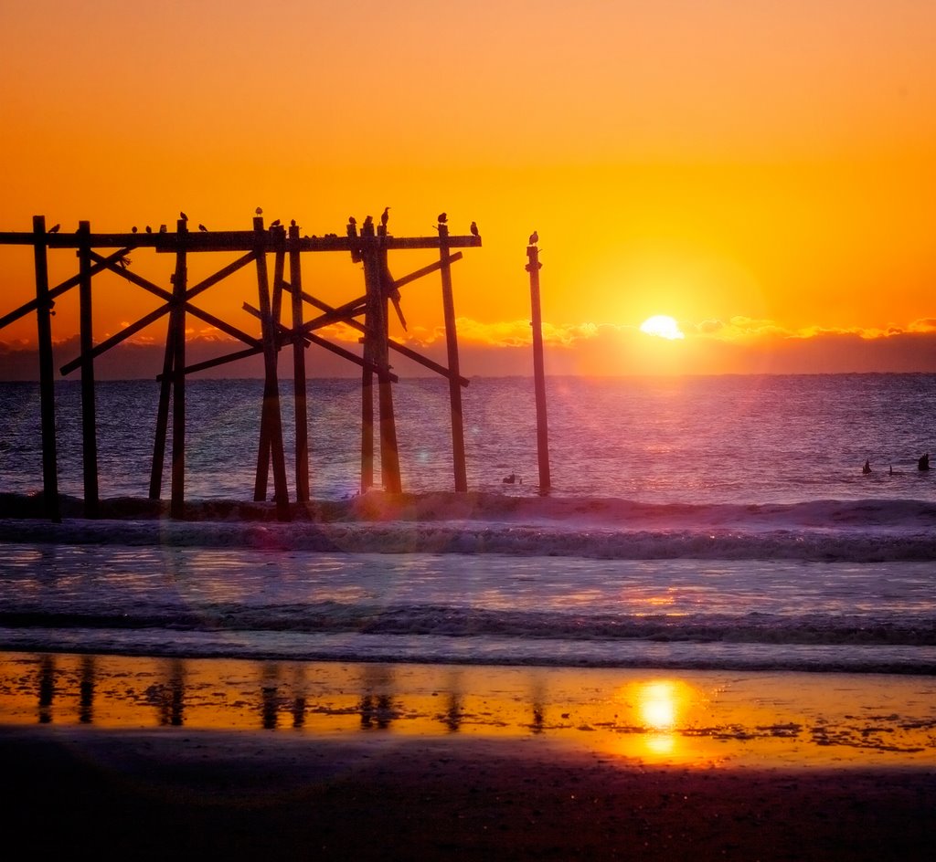 Sunrise At Old Ocean City Pier by jarcherphotography