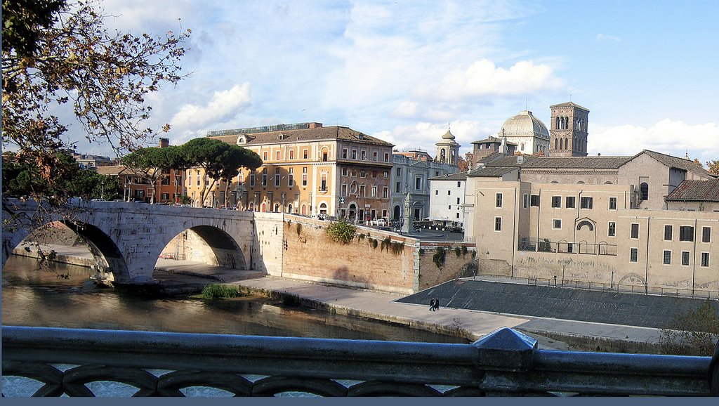 Isola Tiberina di Ponte Palatino by mic1946