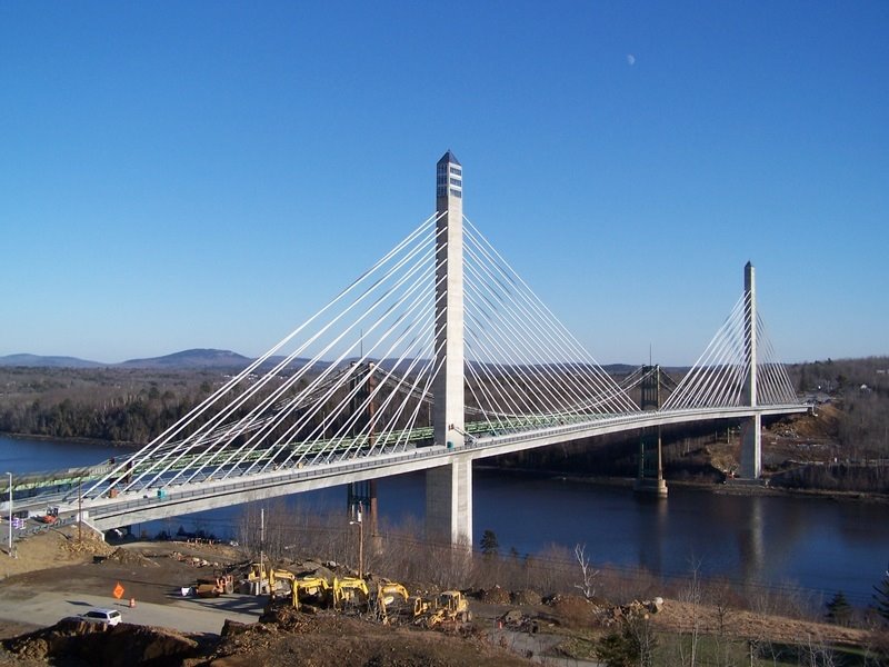 Penobscot Narrows Bridge by R. Lanpher