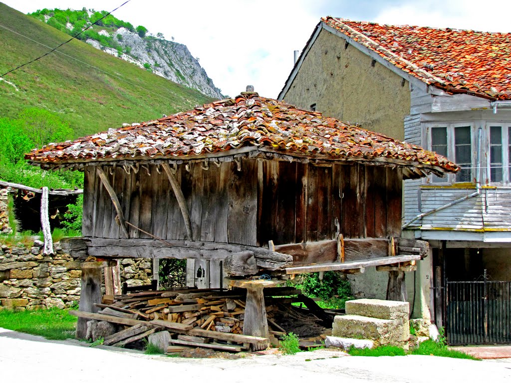 Horreos de Focella, Teverga. Principado de Asturias. by Valentín Enrique