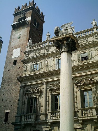 Piazza delle Erbe: Palazzo Maffei by Karl Borg