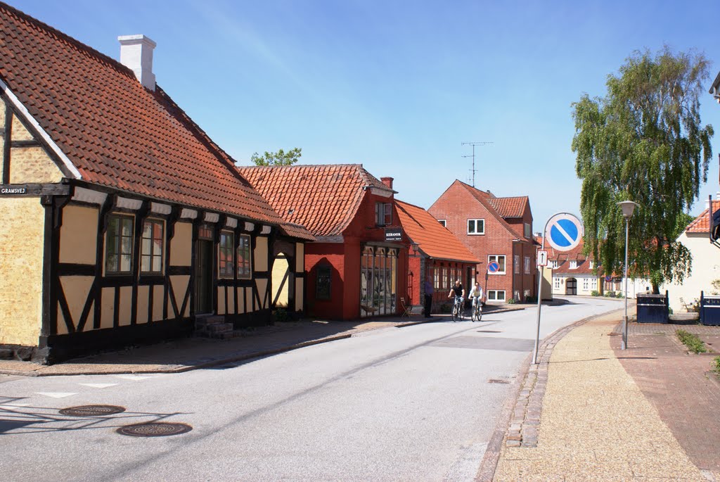 Old houses in Algade by Peter VG Kristiansen