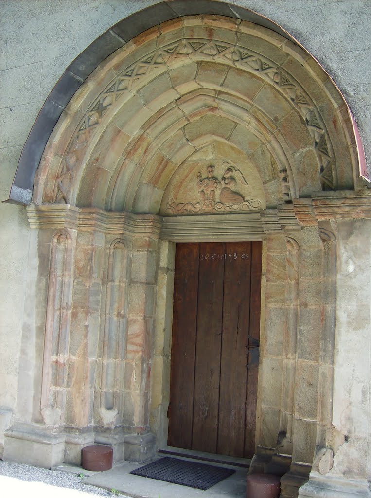 Rems, St. Valentin, Lower Austria - Early Gothic portal of Maria Magdalen Church. Romanesque Church, year of construction unknown by MalteLauridsBrigge