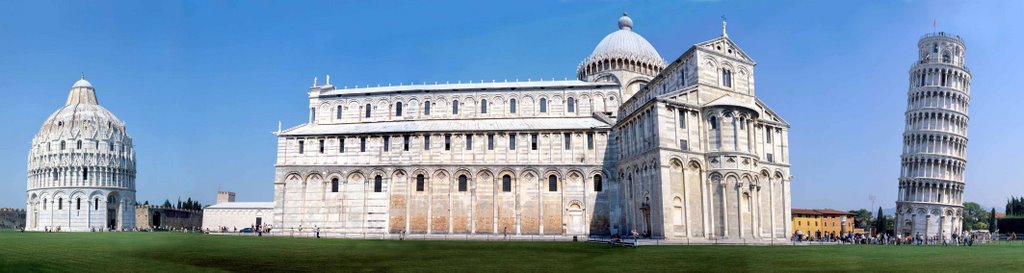 Pisa torre e Battistero by Agostino Angeli