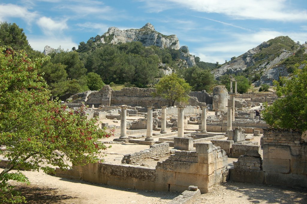 View of Glanum and Alpilles by FishFace