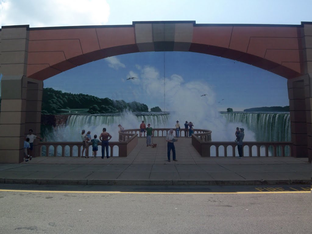 Fashion Outlets of Niagara Falls NY (Niagara Falls Mural 2/3 View) by JLourenco