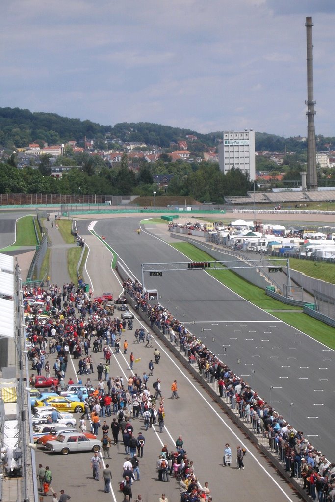 Sachsenring, Start-Ziel-Gerade, 07/2007 by André Friebel