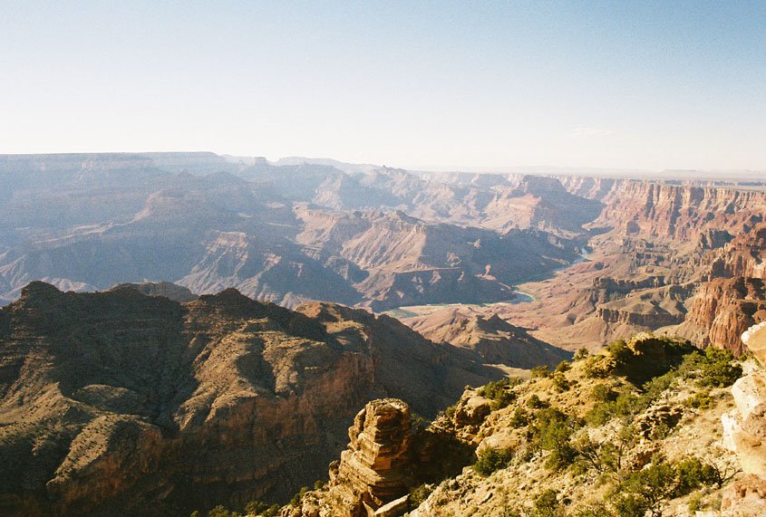 Grand Canyon and the Colorado River, Desert View Overlook. 6/2/2004 by Tim Carr