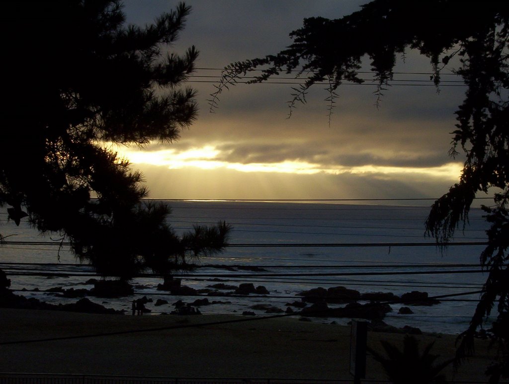 Sunset at El Quisco Chile by Mario Lopez