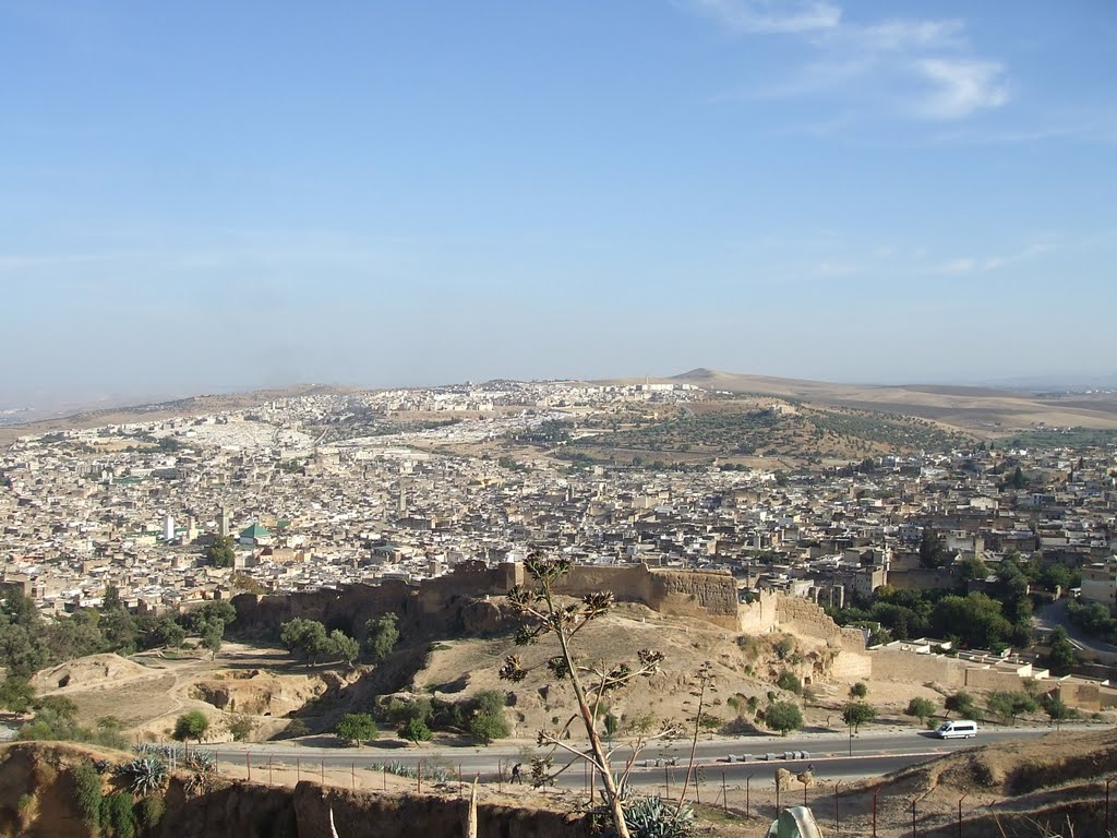 Blick von einer erhöhten Aussicht auf Fes - 10.10.09 by Wolfgang Hanko