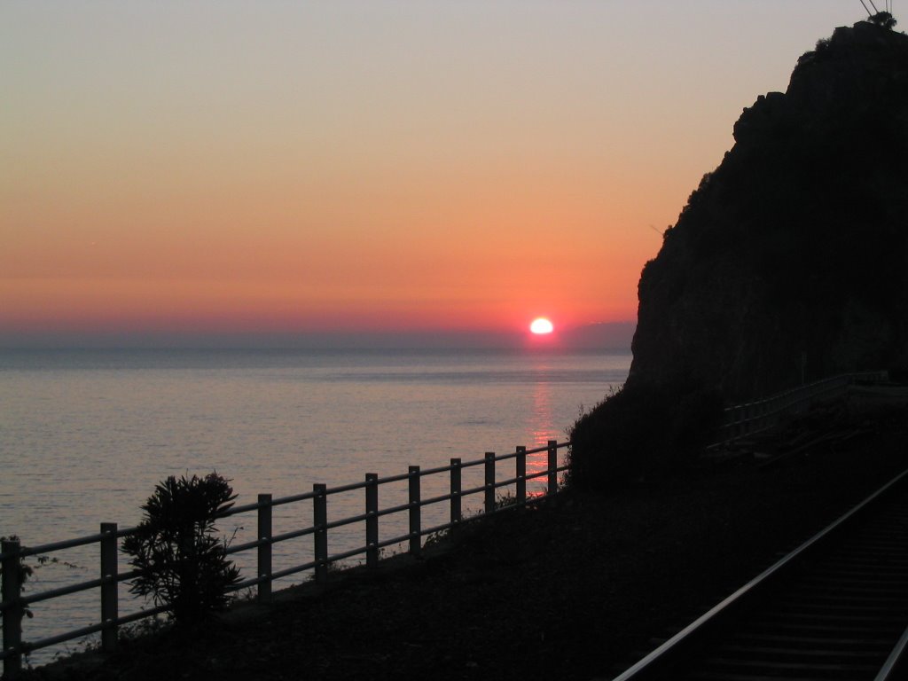 Sunset in Corniglia, Cinque Terre by monsieur1jourdain