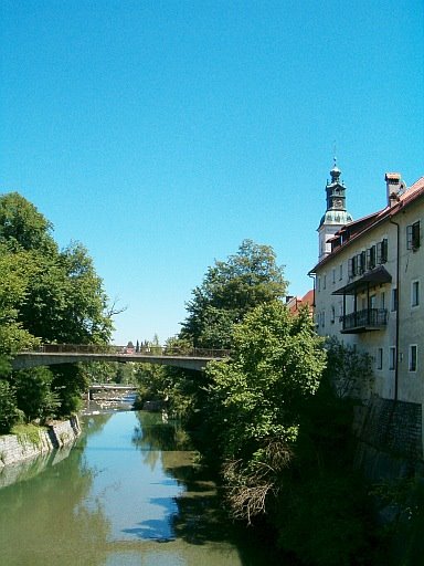 The river Selška Sora at Škofja Loka by ucsendre