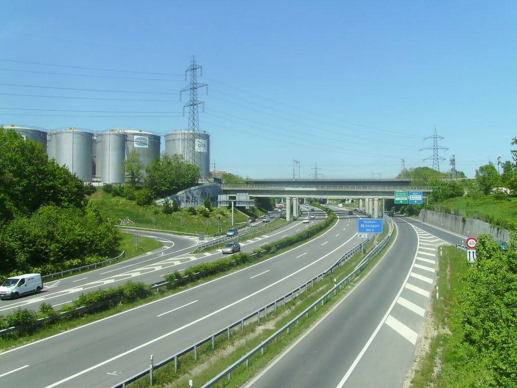 Route de Vernier - Autoroute E25 by okapi