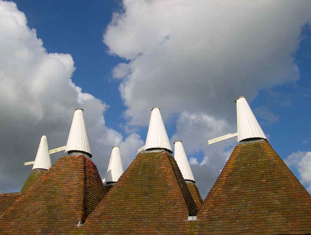 Oast house roofs, Sissinghurst by meade