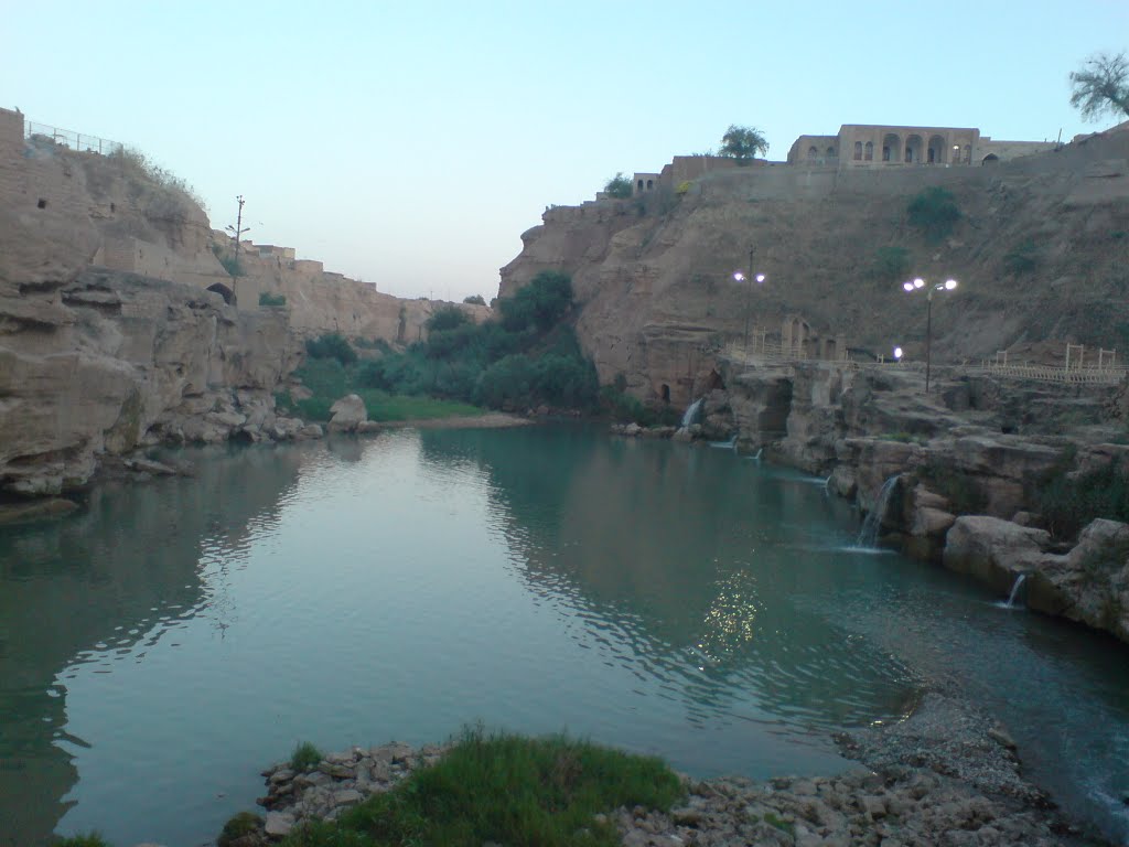 Shushtar Waterfall.Artificial waterfall built at the time of Caesar by Mohammad Shams