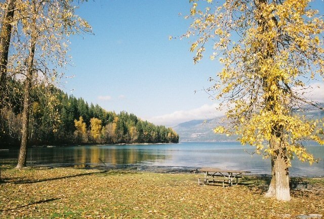 Whitefish Lake in the Fall - pfranch.org by Potter's Field Ranch