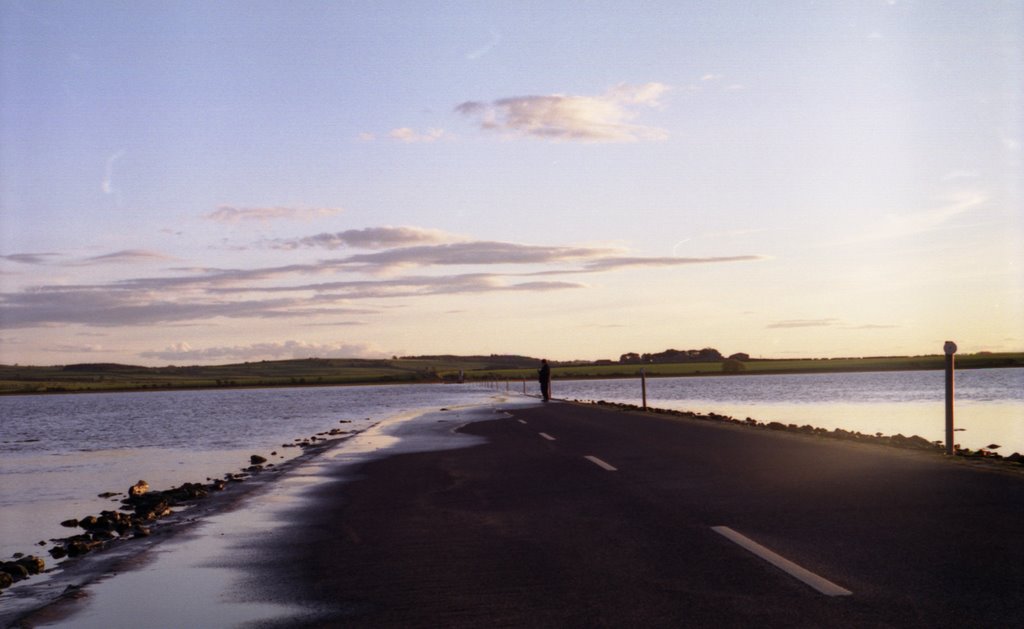 Holy Island: road to mainland -tides of- by goralpm