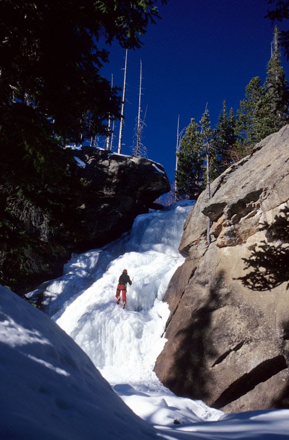 Frozen Ouzel Falls by David A Wells