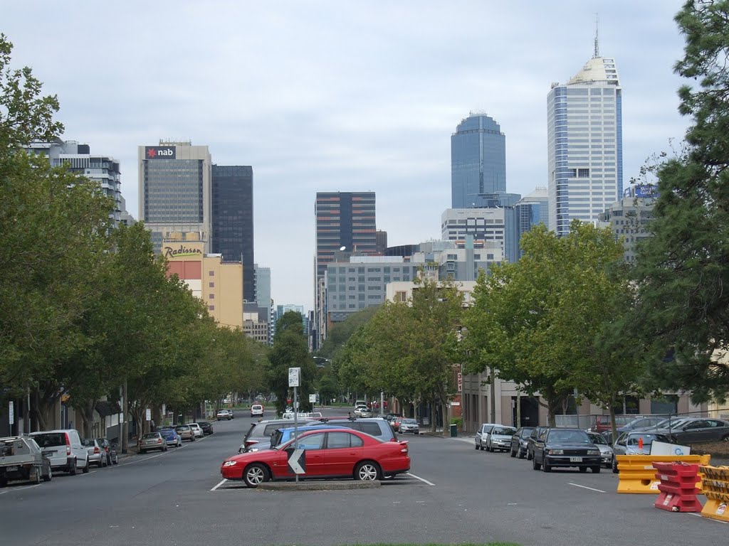 Melbourne, as seen from the Queen Victoria Markets by Aussi Wolf