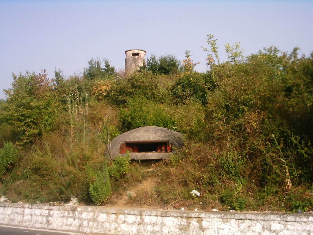 Albanian border old bunker by Christian Cabre