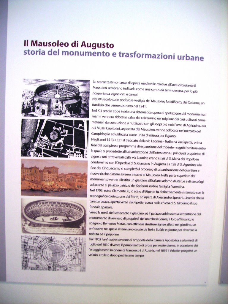 La storia del Mausoleo di Augusto 2, dicembre 2006 by daniferrari