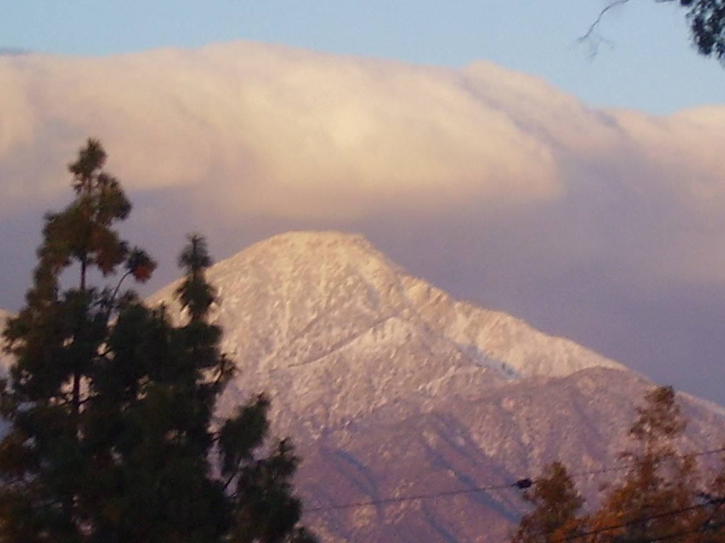 View of Cucamonga Peak from Claremont by Chris Dunaetz